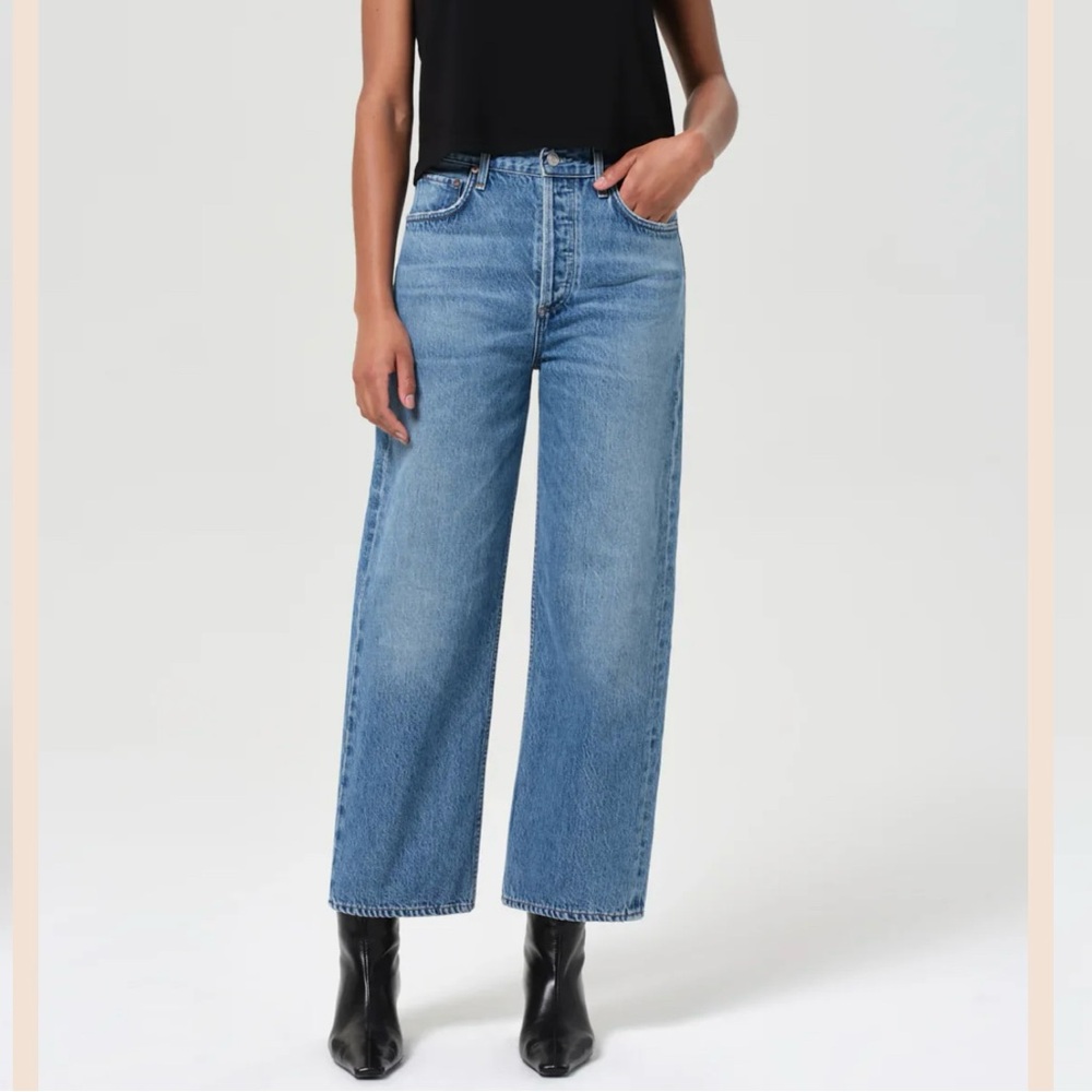 Agolde Ren High-Rise Wide Leg Jeans